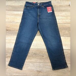 Levi's Straight Leg Jeans in Dark Blue Denim